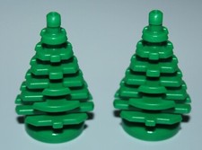 2 sapins Lego Plant Tree Pine ref 2435 set 6066 7892 2234 6549 6552 6464 5850 ..