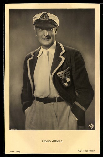 Carte postale hans albers avec - postale,