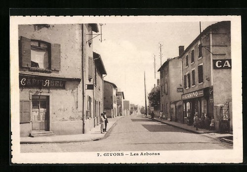 Cpa givors les arboras - givors,,