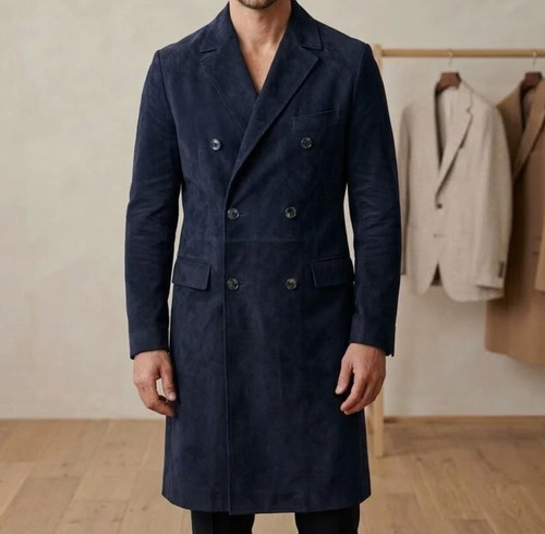 Trench homme neuf cuir - neuf, daim