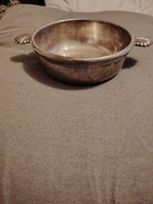 Ancien Vide Poche De L'hôtel Des Rosiers A Paris Métal Argenté