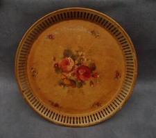 Plateau ancien en tôle peinte