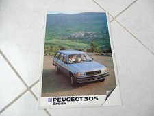 Peugeot 305 Break 1983 NL brochure catalogue dépliant prospectus