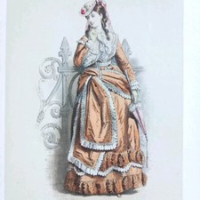 Gravure Mode Paris 1870 la
