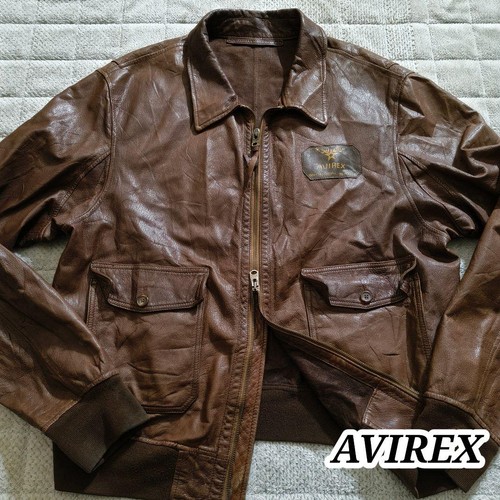 Avirex blouson cuir veste - cuir,