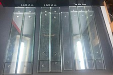 15 ANCIENNES PLAQUE DE PROPRETE EN VERRE BISEAUTE Château Maison bourgeoise 36cm