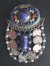 Superbe broche de Zoe Coste style chinois reminiscence 1980 brooch chinese 