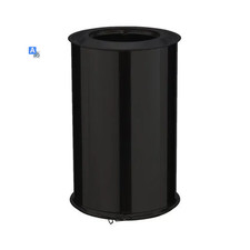 POUJOULAT ELEMENT DROIT 45cm d150 int d 200 ext ed450 150i inox inox noir