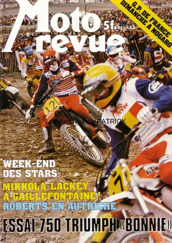 Moto revue 2364 trimuph 750 - moto,