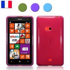 Coque étui housse pour Nokia Lumia 625 plastique souple choix de couleur