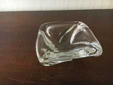 Cendrier vide poche en cristal