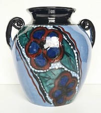 Vase céramique signé JOURDAN à Vallauris période Art-déco style poterie Savoie.