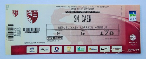 Billet match fc - match,