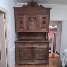  Buffet Vaisselier breton sculter