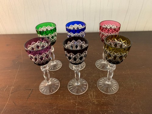 Lot verres liqueur - 6, à