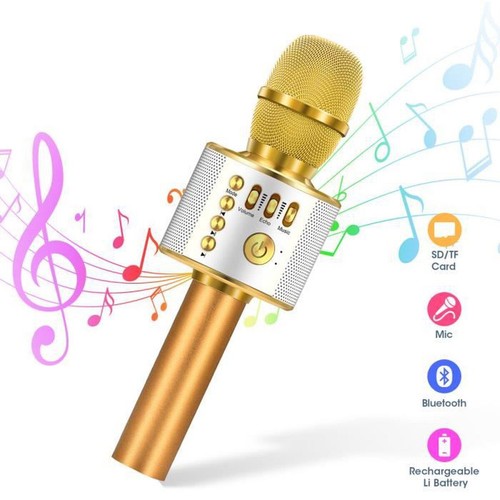 Microphone sans fil karaoké - microphone,