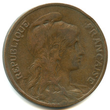 rare 10 centimes Daniel Dupuis 1905 n°5125
