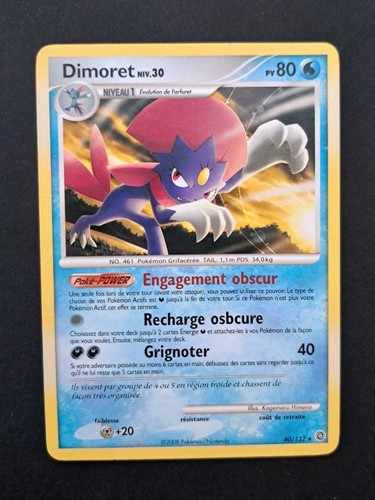 Carte pokemon dimoret - pokemon, /