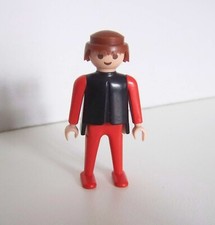 PLAYMOBIL (3618) HOMME VINTAGE - Homme Rouge Noir 3052 3265 3291 3445 3446 3482