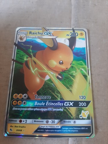 Carte pokémon raichu 210 - pokémon, gx
