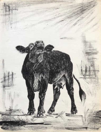Vache bovin encre - encre, elsa