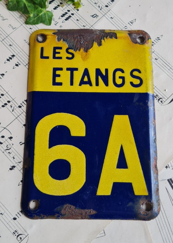Ancienne plaque emaillee - ancienne,