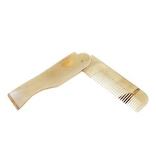 Peigne De Massage En Corne De Boeuf Naturel Démêlant Les Peignes Pliants