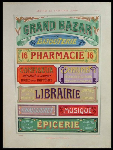 Enseignes art nouveau - nouveau,