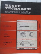 revue technique automobile numéro 276 RENAULT 6