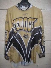 Maillot MOTO CROSS FEROCE Dirt Traxx shirt jersey camiseta L