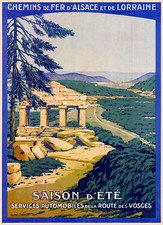 Affiche chemin de fer Alsace