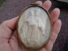 ANCIEN MEDAILLON RELIQUAIRE EN