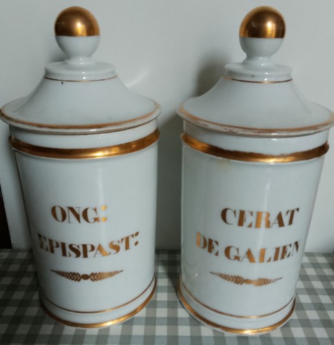 Paire pots pharmacie 19e