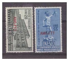 TRIESTE A - 1950 UNESCO SÉRIE