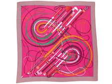 CHALE HERMES FOUETS ET BADINES V. JAMIN 140 CM EN CACHEMIRE & SOIE SHAWL 1260€