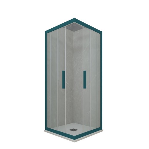 Cabine parois douche angle - cabine,