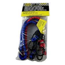 Lot de 2 Fils Tendeurs 60 cm Câble élastique Sangle Avec Crochet Set Arrimage