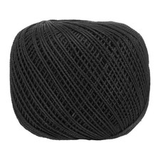 Fil pour crochet noir perle
