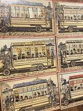 Jeu De Loto Comique & 6 Cartons & Saussine & Vers 1910 & Autobus & Omnibus