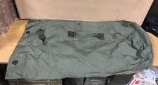 GENUINE US ARMY DUFFEL BAG WITH STRAPS GREEN NYLON "SCHELLE" SUPER EX COND !!