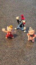 LOT 3 FIGURINES GRAND LOUP & 2 COCHONS DISNEY SERIE LES 3 PETITS COCHONS HEIMO