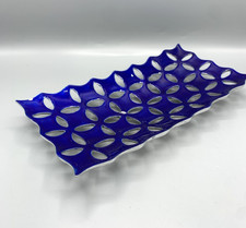 Plat ajouré métal émaillé