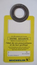 Carte vintage (milieu années 70) résultats examen des pneumatiques MICHELIN XZX