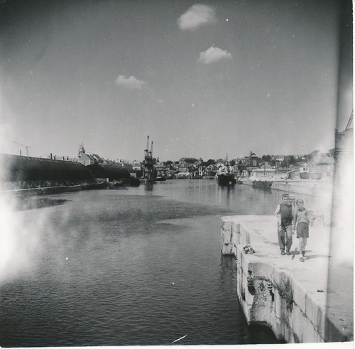 Caen 1960 le port bassin - c.,