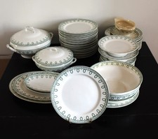 Service en porcelaine faïence Boch Frères, La Louvière, Bonaparte, TBE 1930'