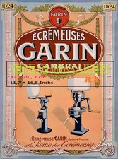 Ecrémeuses  Mélotte - Cambrai 59- Calendrier 1924- Poster A3 Plastifié