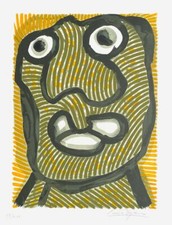 Emma REYES PORTRAIT 1992 lithographie signée