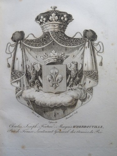 Gravure blason heraldique - blason,