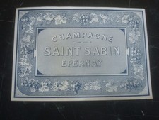 ETIQUETTE DE CHAMPAGNE