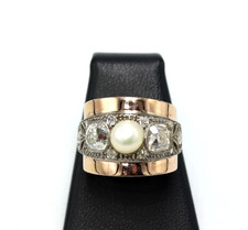 Anneau Antique Or Massif 18k